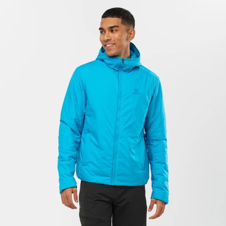 Turquoise Salomon Outrack Men\'s Insulated Jackets | PH 45310O